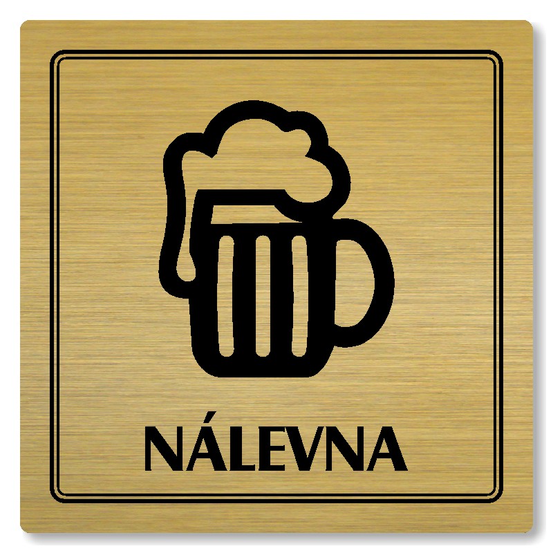 Nálevna, 100x100mm, zlatá, Utah